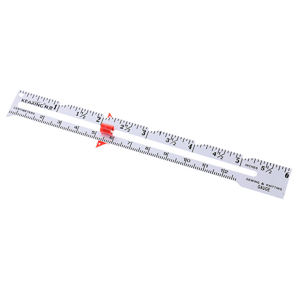 Sewing Gauge Sewing Ruler Measuring Tool Sewing Accessories Black 15cm