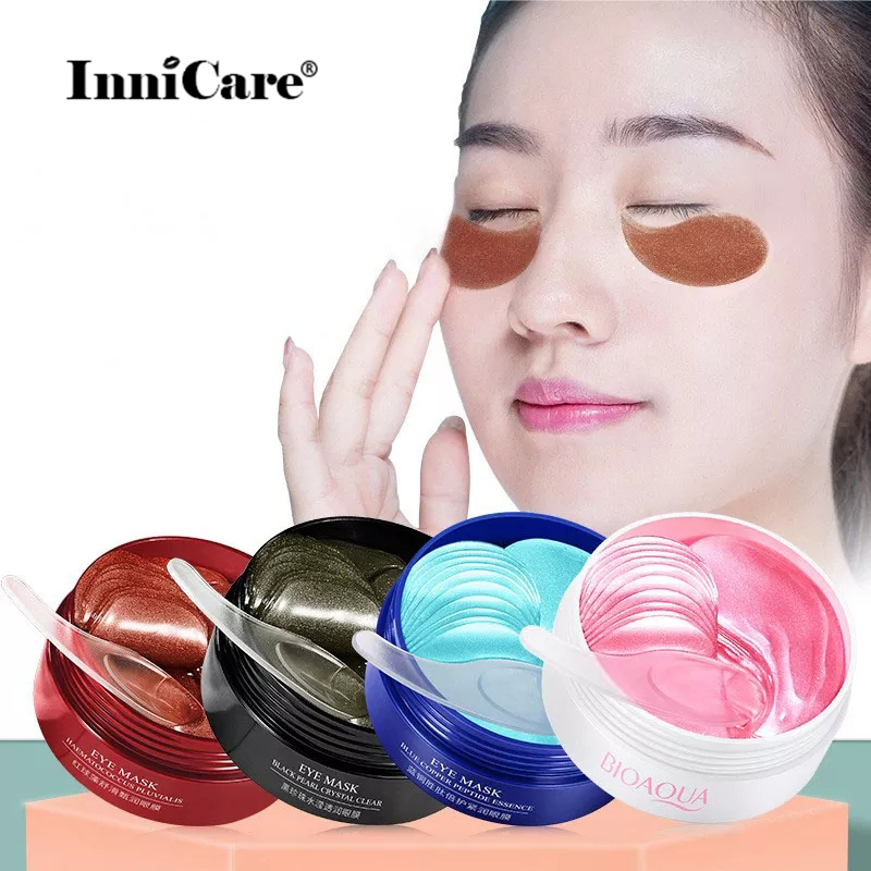 Best of BIOAQUA 60pcs Eye Mask Collagen Eye Patches Beauty Face Care Anti Dark Circle Eye Bags Anti Wrinkle Puffiness Korean Cosmetics Reviews & Tips