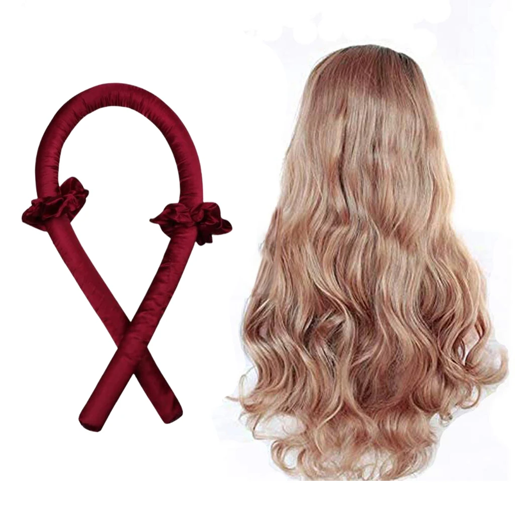 Women Hair Styling Heatless Curling Rod Headband Wave Curls Hair Curlers DIY  Sleeping Soft Headband Hair Rollers 
