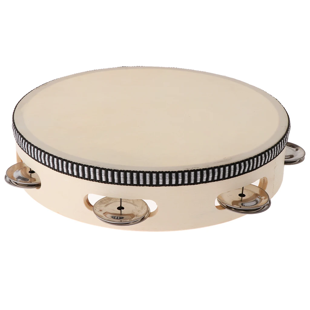 8`` Tambourine Drum Musical Instrument For Wedding Dance Party KTV Concert