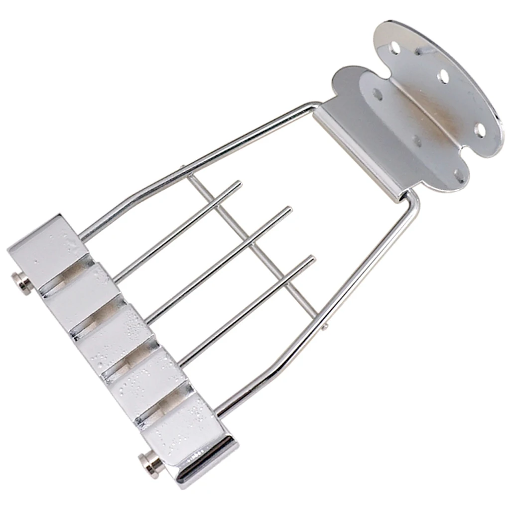 Bass Trapeze Bridge Tailpiece 15mm Spacing Screw fro 4 String Archtop Guitar