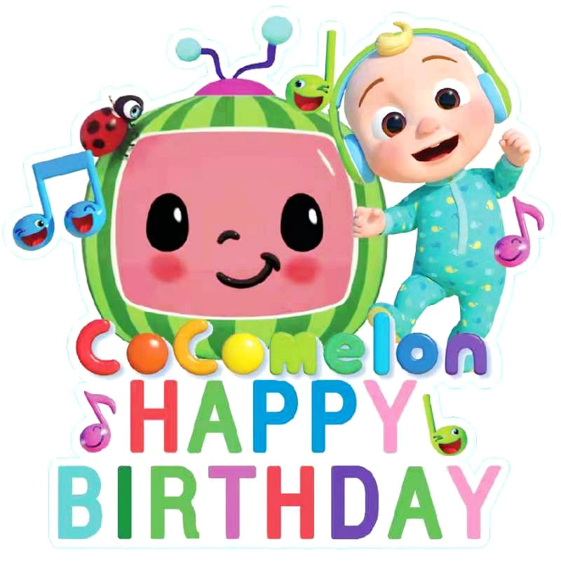 Cocomelon Cake Topper Birthday Cake Decoration For 1st First Baby Birthday Party Supplies Boys Girls Gifts Baby Shower Favors Cake Decorating Supplies Aliexpress