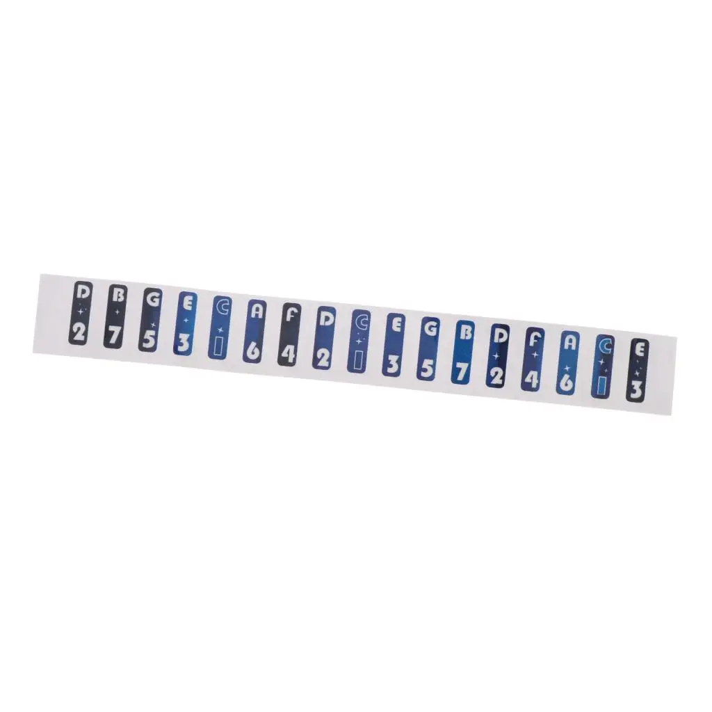 17-Key Kalimba Piano Scale Note Key  Sticker Finger Percussion Set