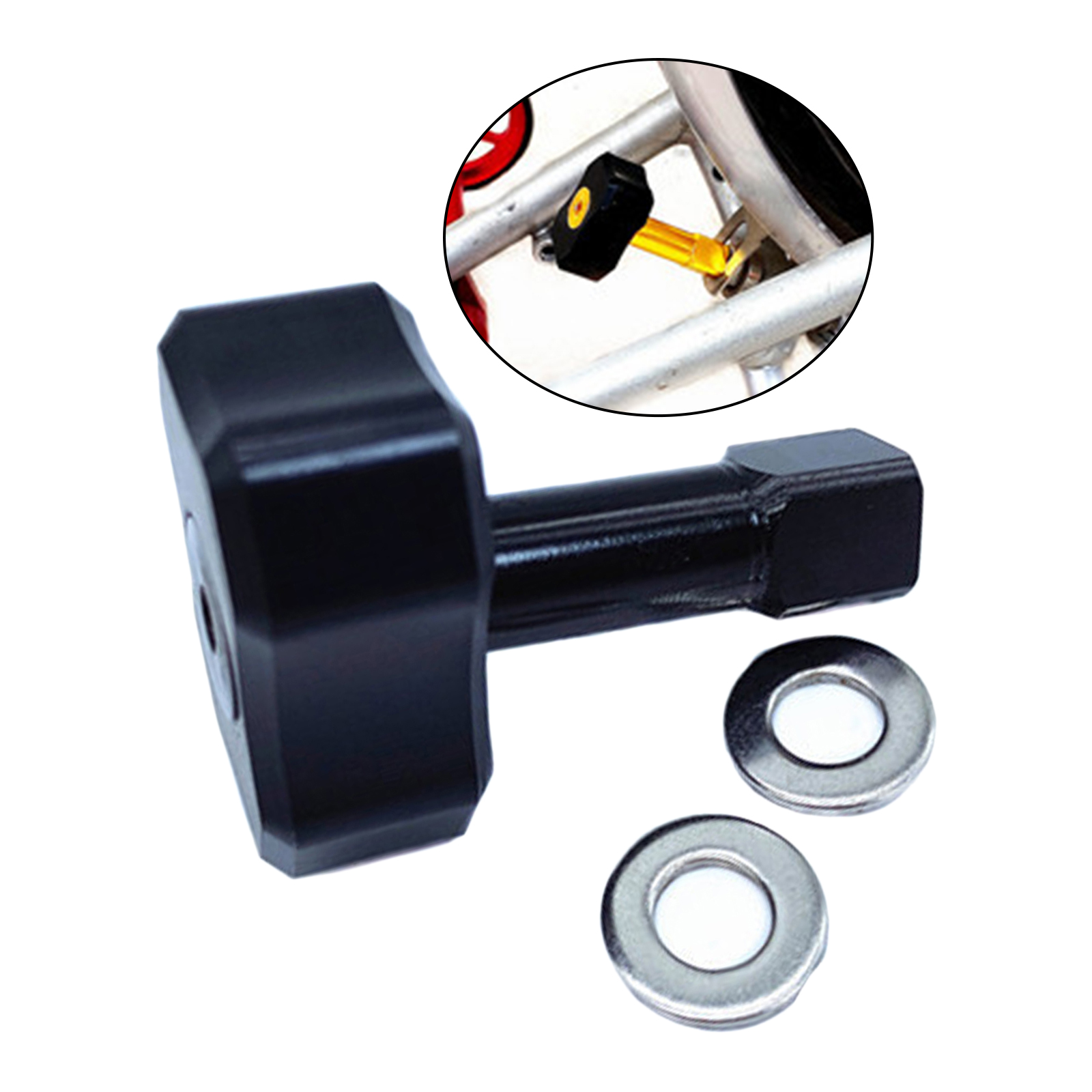 Alloy Bicycle Seat Tube Stop Head Block, Folding Bike Cycling Parking Tray for Brompton, Bikes Parking Equipment