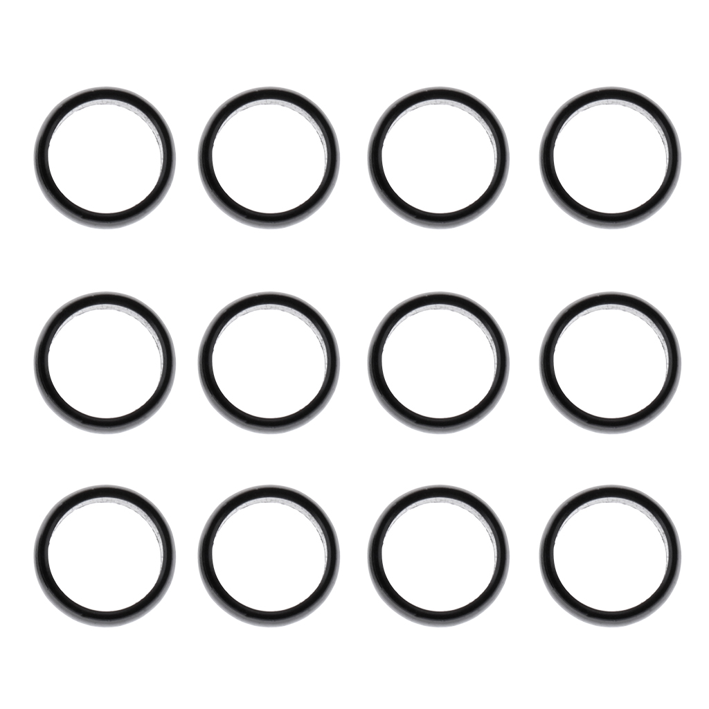 Set of 12pcs Durable Dart Sharft Protector Flights O Rings Accessories Black
