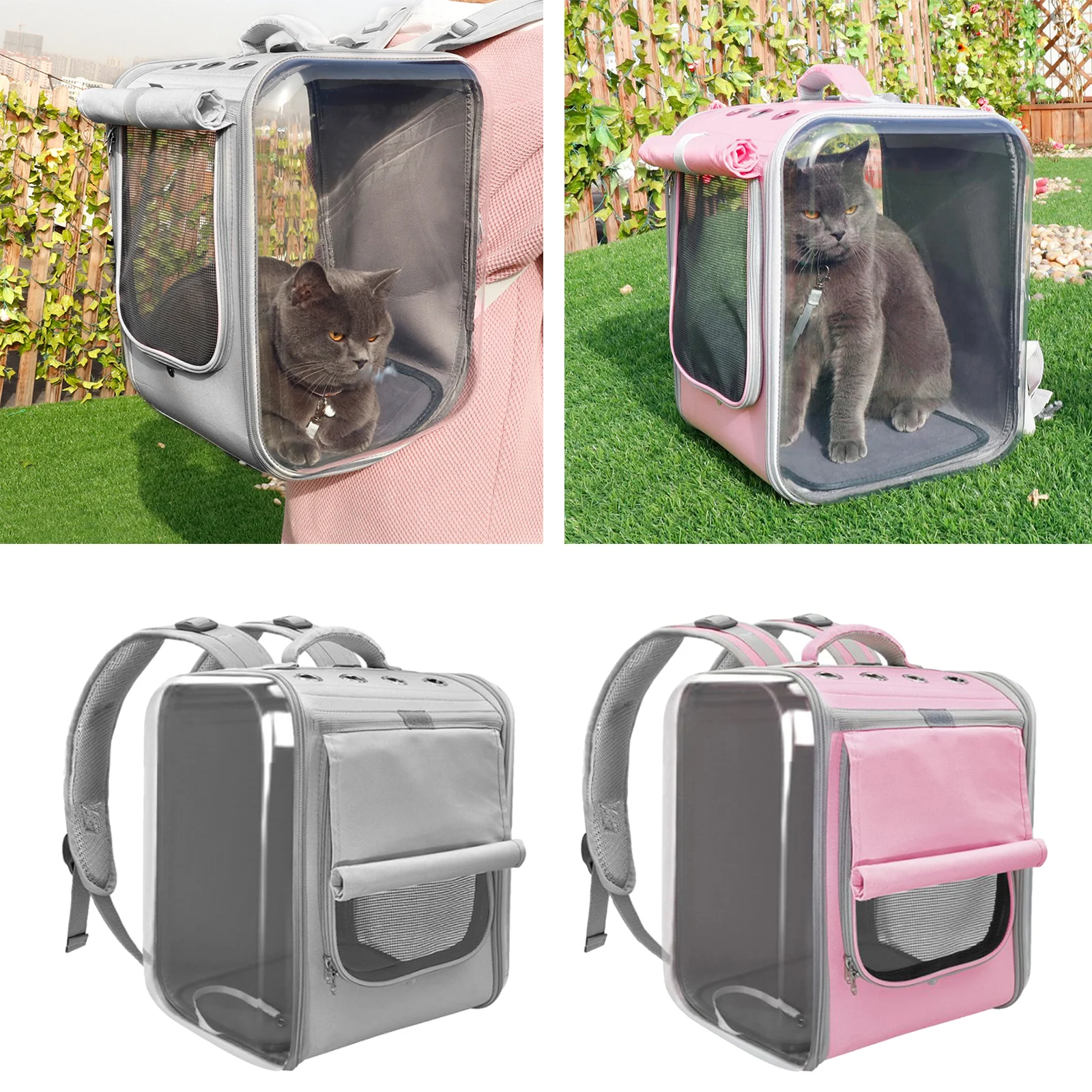 Pet Cat Carrier Backpack Breathable Travel Outdoor Shoulder Bag For Small Dog Cat Portable Packaging Carrying Bag Pet Supplies