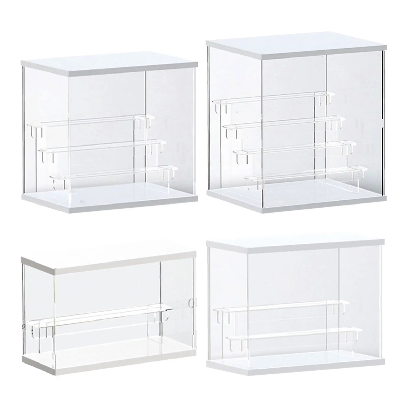 Blind Box Clear Acrylic Display Case for Collectibles Storage Assemble Organizer Showcase for Action Figures Cosmetics Car Toys