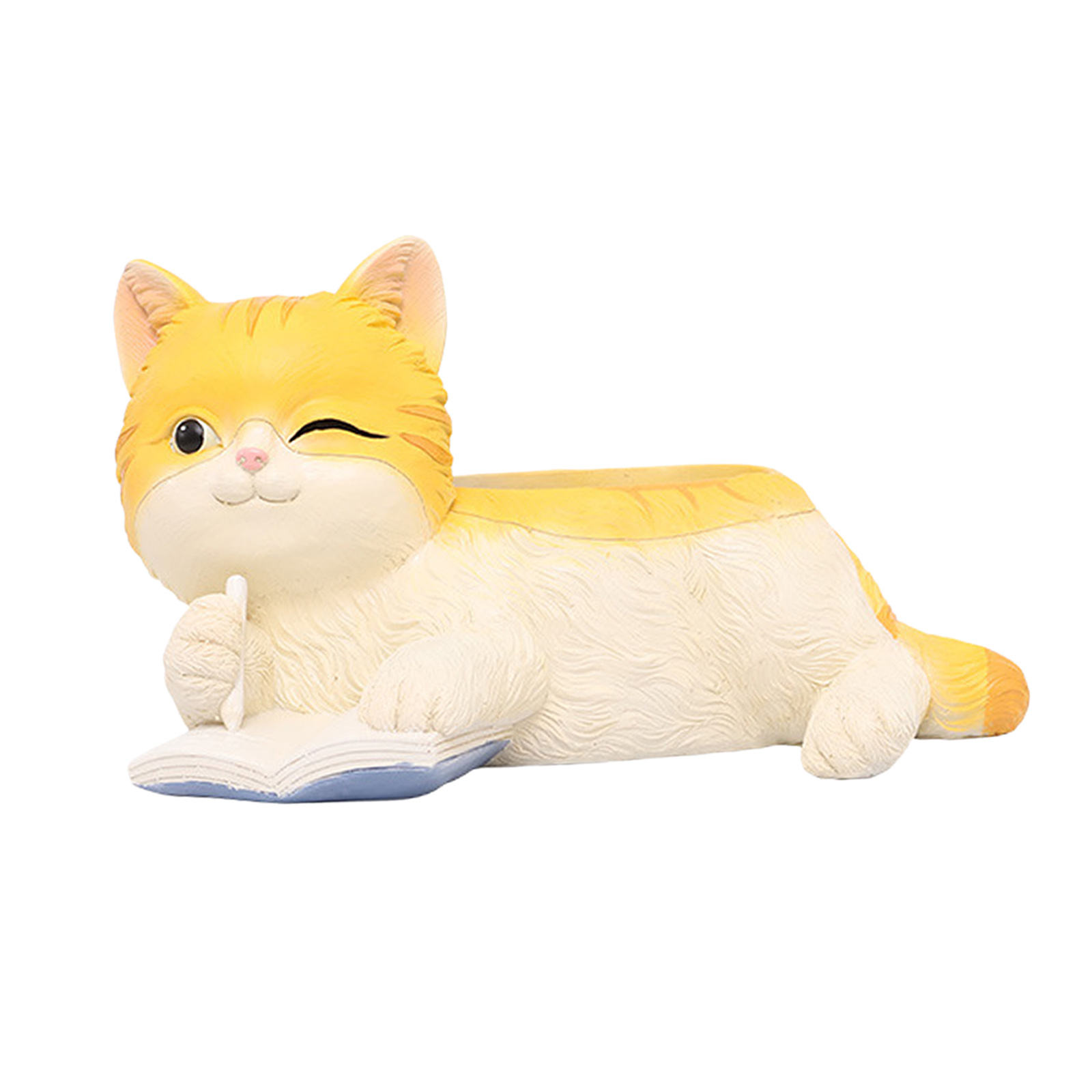 Mini Cartoon Flower Pots Home Decoration Vase Resin Cat Shape Planter for Home Garden Office Desktop Decoration