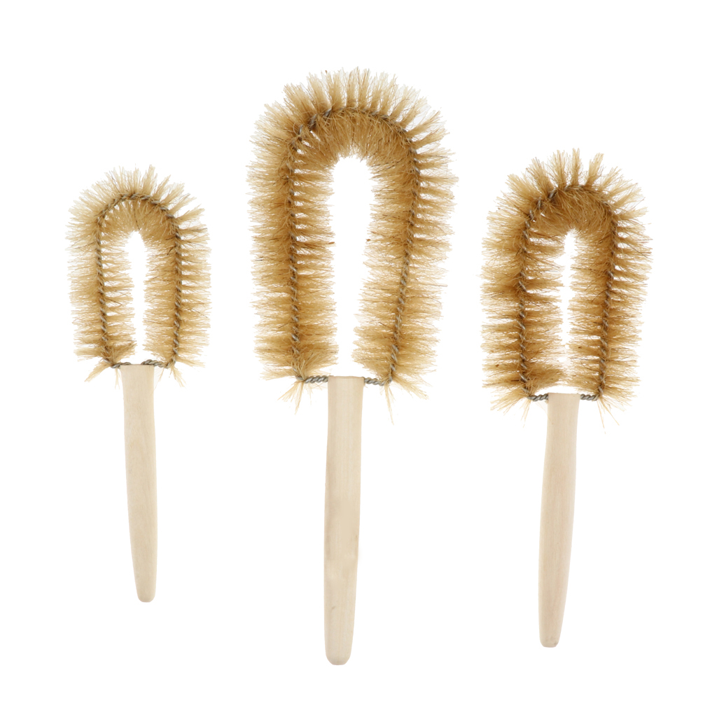 BEAKER CLEANING BRUSH FOR GLASS JAR TUB POT BOTTLE CUP CLEANER 3 Sizes