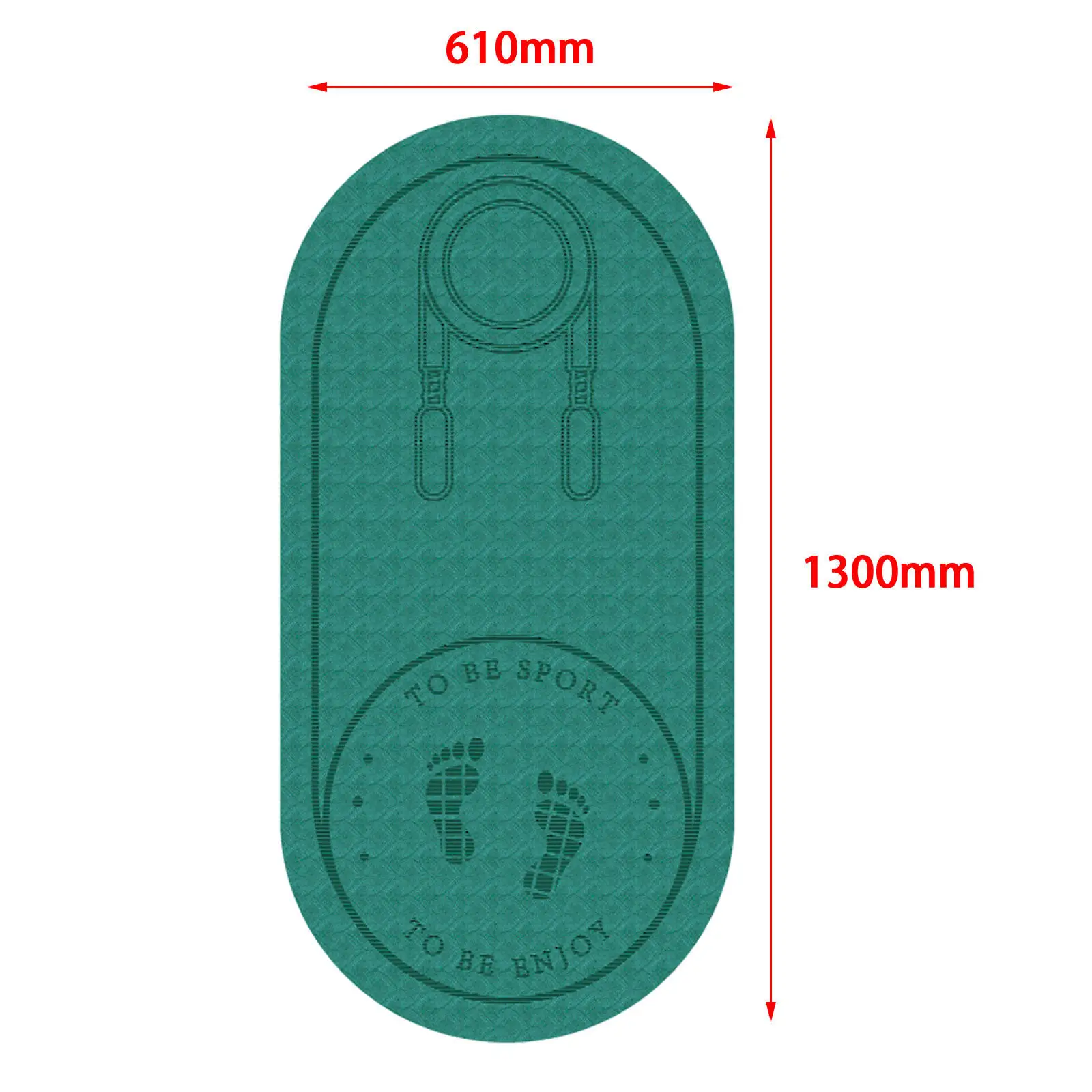 TPE Anti-Skid Indoor Jumping Skipping Mat Outdoor Work Out Dance Yoga Pad