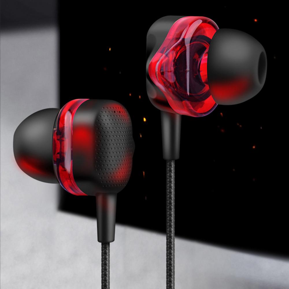 3.5mm Wired Earphones Dynamic Heavy Bass Sports Music Gaming Headset In-ear for Studio Phone Universal Noise Reduction Headphone 3.5mm Wired Earphones Dynamic Heavy Bass Sports Music Gaming Headset In-ear for Studio Phone Universal Noise Reduction Headphone