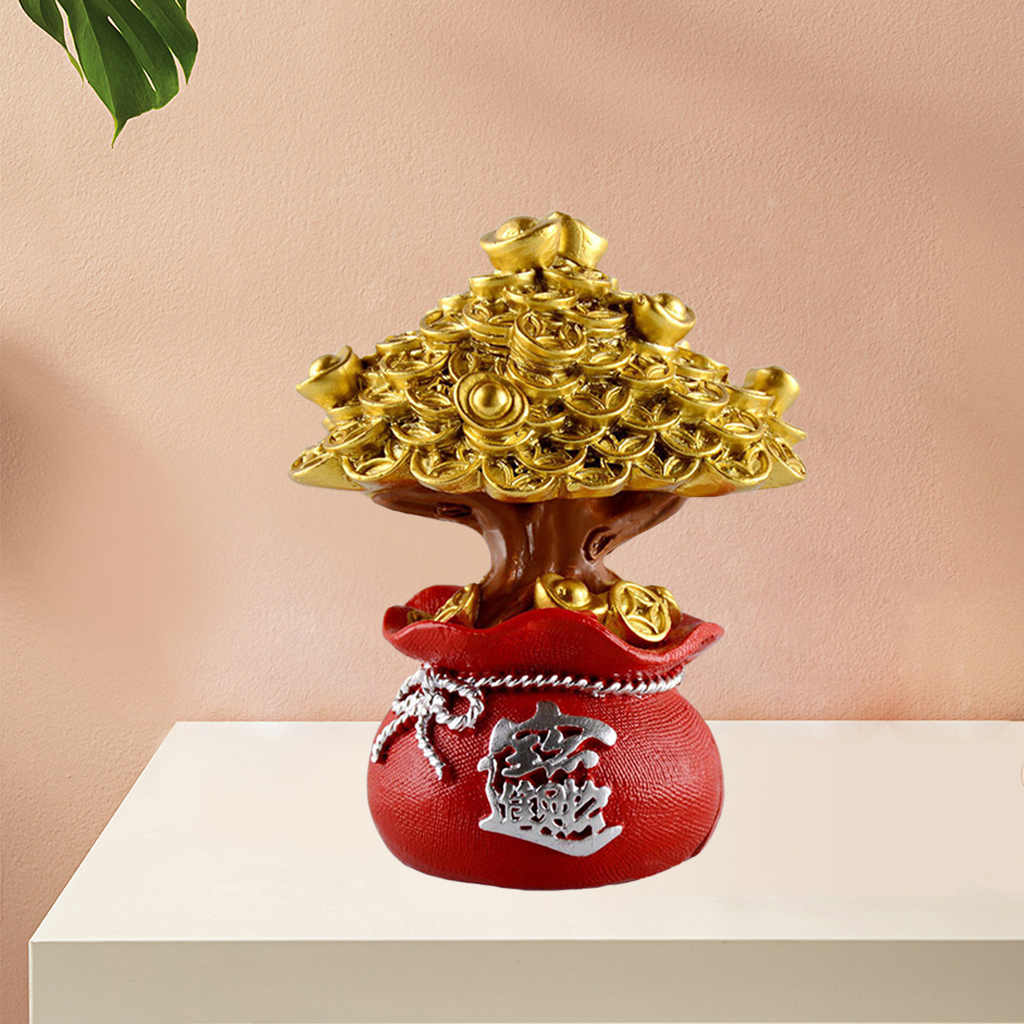 Money Tree Ornament ortune Trees Feng Shui Shop Car LUCKY Wealth Gift