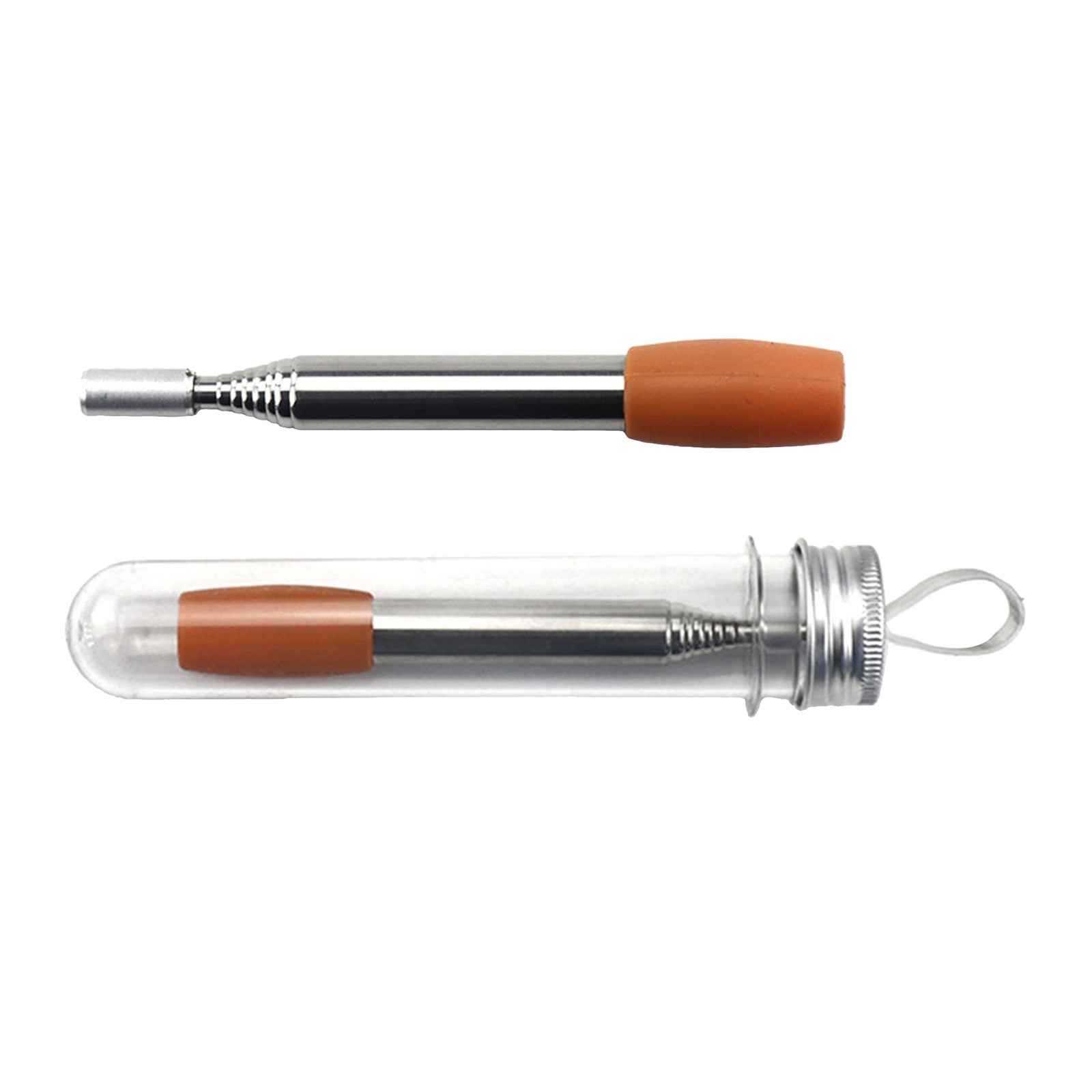 Pocket-Size Folding Stainless Steel Fire Blower Campfire Tool Outdoor Retractable Fire Bellow Portable Camping Traveling