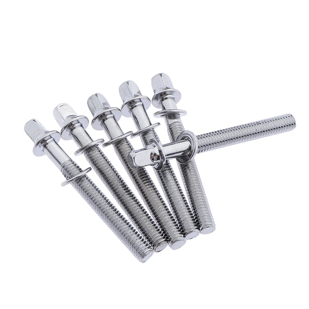 6 Pieces Drum Bolts, Clamping Bolts, Braces, Drum Spare Parts for Drum Repair