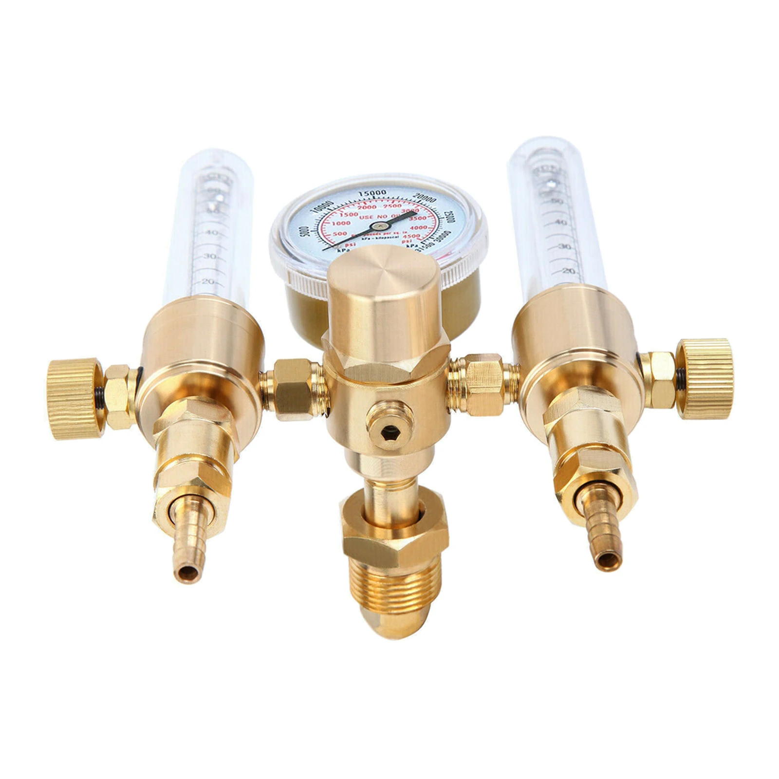  Dual Output Argon Gas Regulator Flowmeter Adjustable output CGA580