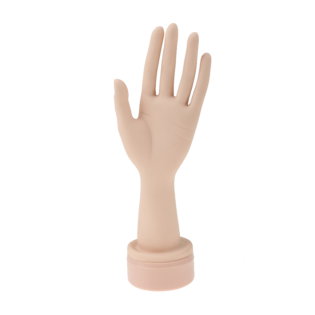Hot Sale Nail Art Training Hand Flexible Soft Plastic Flectional Mannequin Model Hand Nail Art Practice High Quality
