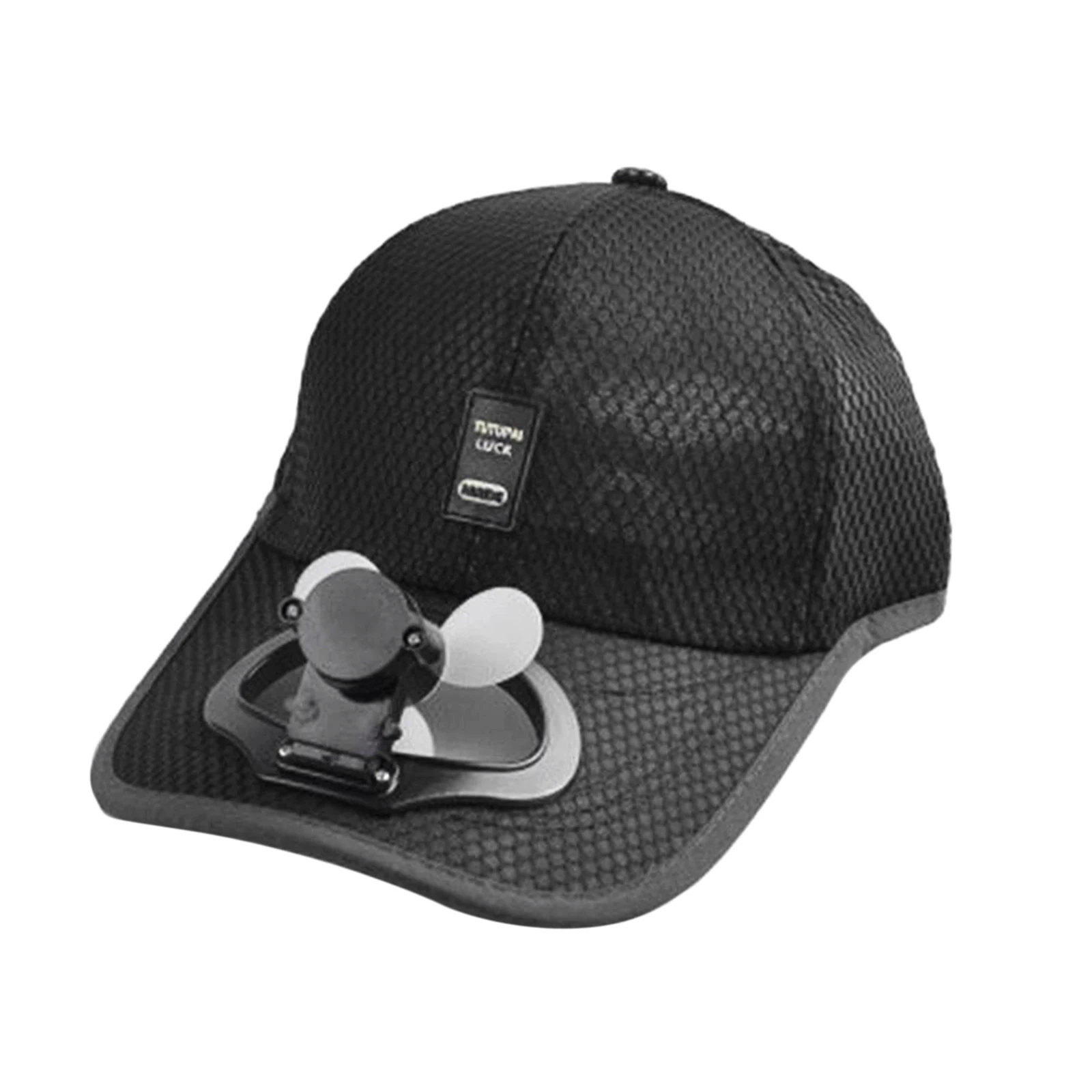 Cooling Fan Outdoor Camping Hiking Baseball Cap Summer Sun Visor Hat Peaked Cap Sun Protection USB Charging Fan Cooling Cap
