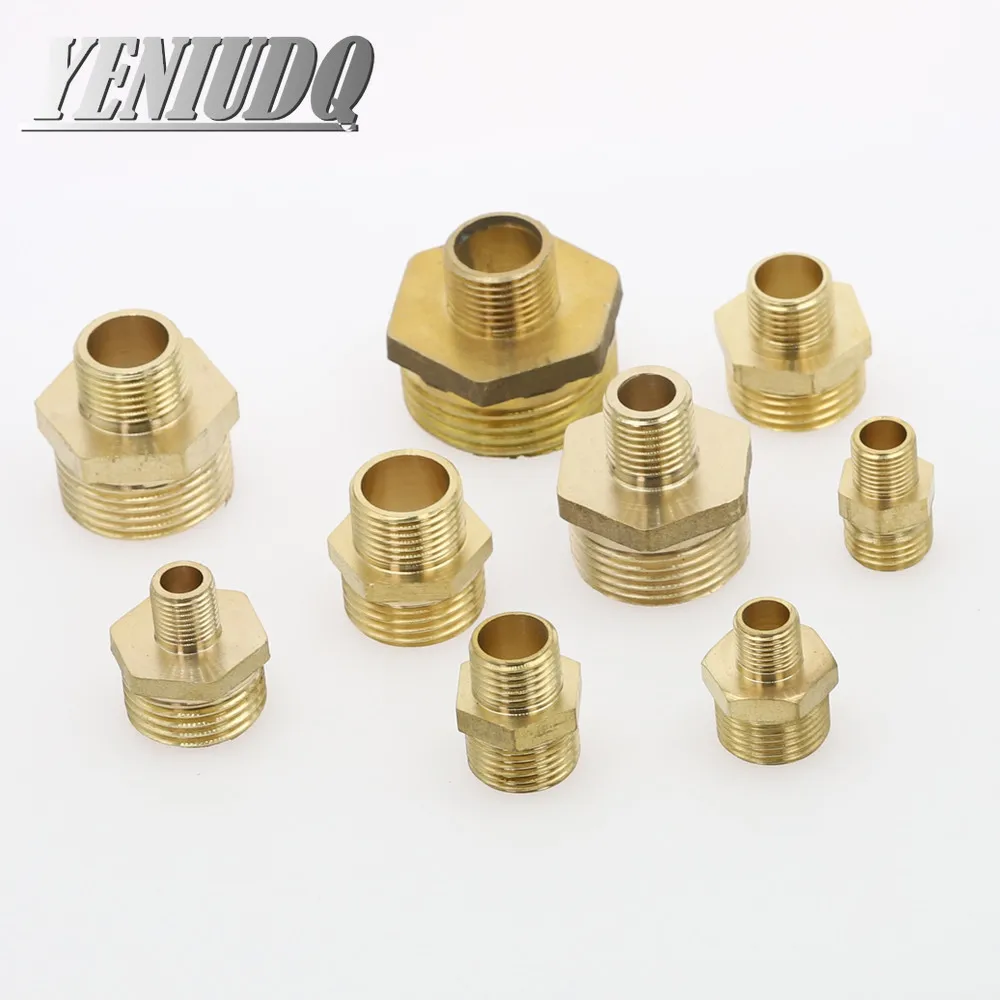 1/4 Tube OD x 1/8 UNI Thread Male SMC KQ Series Brass Push-to-Connect Tube Fitting Connector 