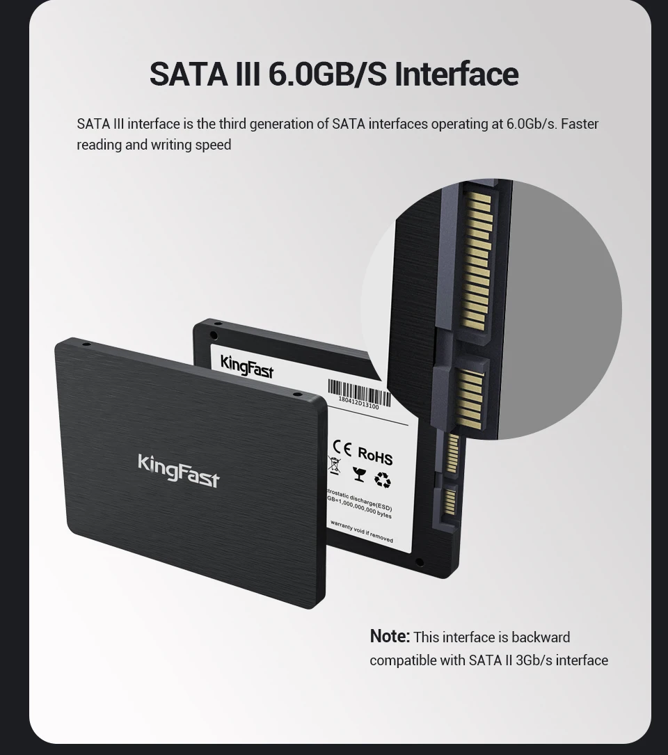 ssd drive 500gb internal KingFast SSD 1tb 2tb Sata 3 2.5 Inch Internal Solid State Drive HD Ssd 1 TB 2 TB HD Hard Disk for Laptop & Desktop 500gb ssd internal