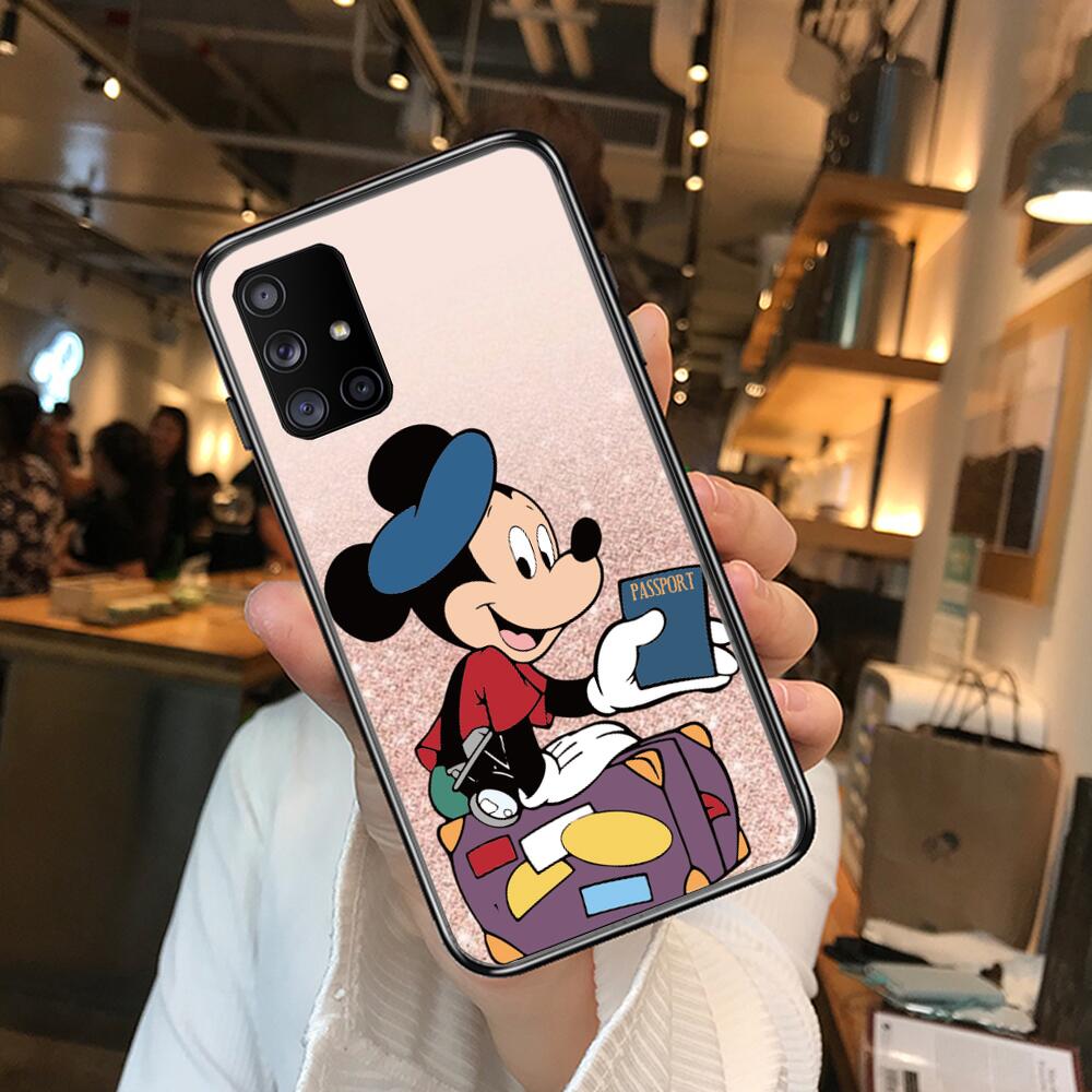 Disney мультфильм мышь чехол для телефона Корпус для Samsung Galaxy A 50 51  20 71 70 40 30 10 80 E 5G S черный корпус чехол для сотового Cove |  AliExpress