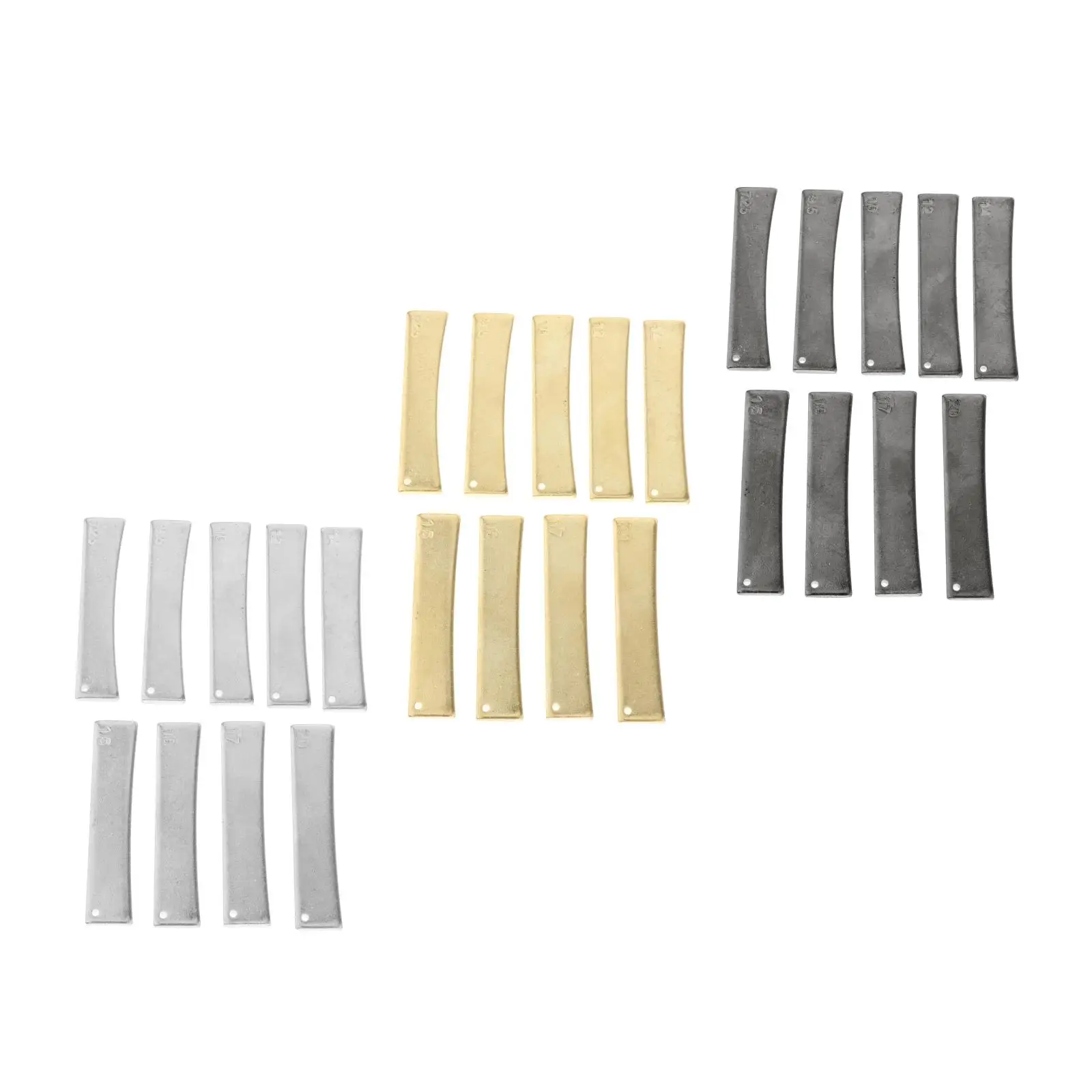 9 Pieces / Set Guitar And Bass Brass Fingerboard Fret Caul Inserts