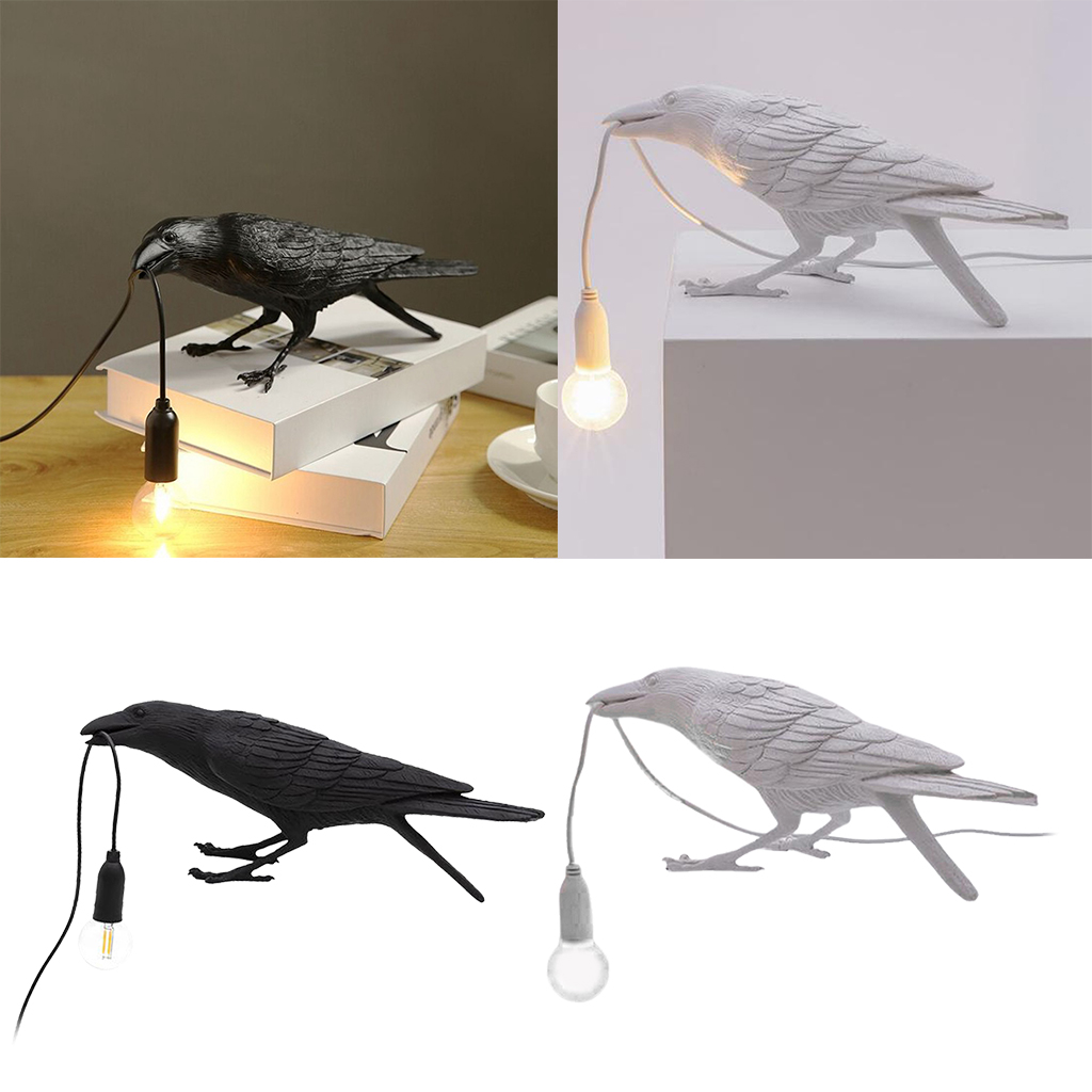 Crow Reading Lamp Table Light Bedside Bedroom Porch Sconces Decor Modern