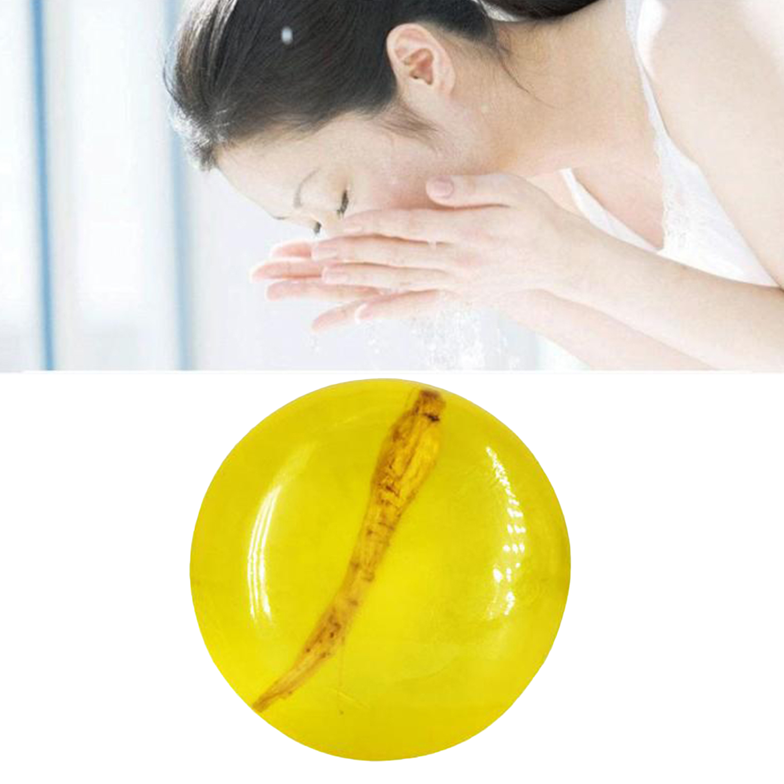 Oil Control Ginseng Soap Bar Anti Mites 100g Body Cleansing Cleanser Soap
