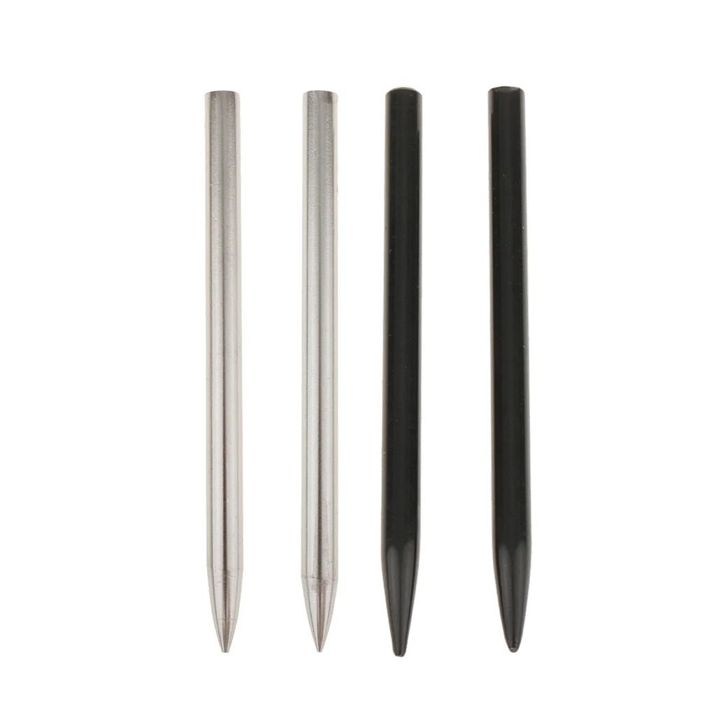 4x Stainless Steel    For Lacing Stitching Weaving Silver Black