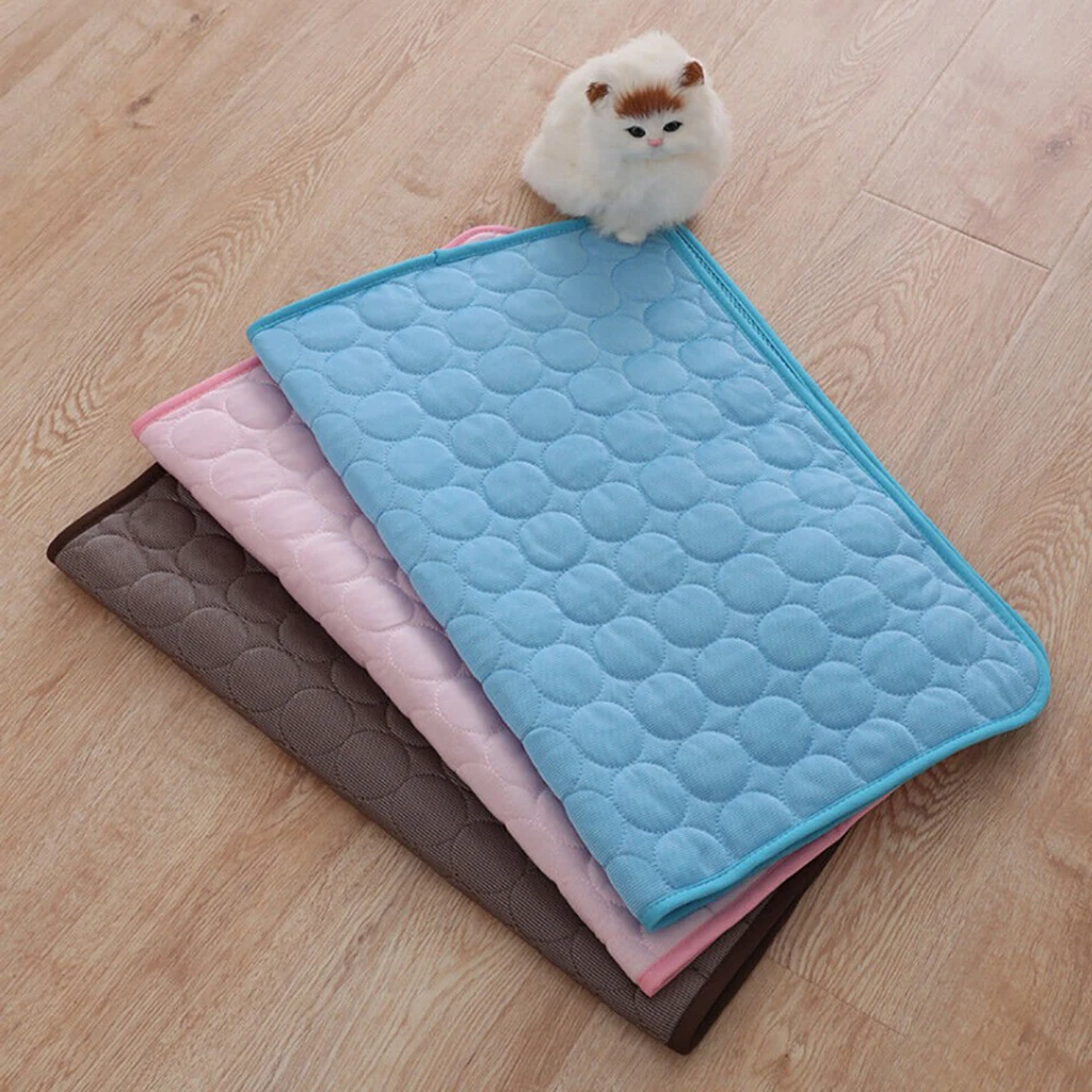 Comfortable ICY Sleeping Mattress Washable Blanket Makes Pets Feeling Cold in Summer ANCROWN Cooling Mat for Dogs and Cats Self Cool Pads 