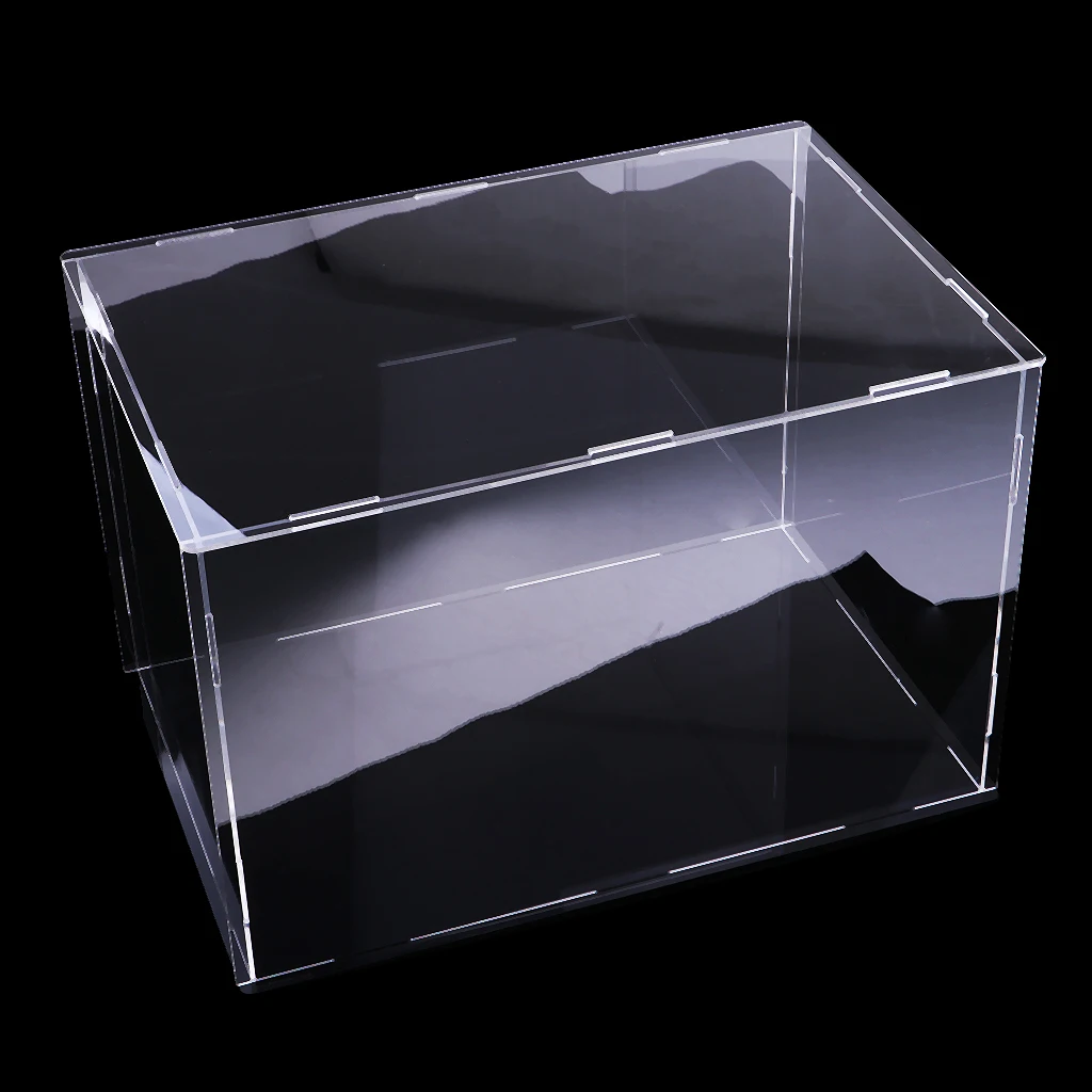 Modern Transparent Acrylic Toy Display Show Case Dustproof Box Large Ornament Protection Tool 36x16x16cm