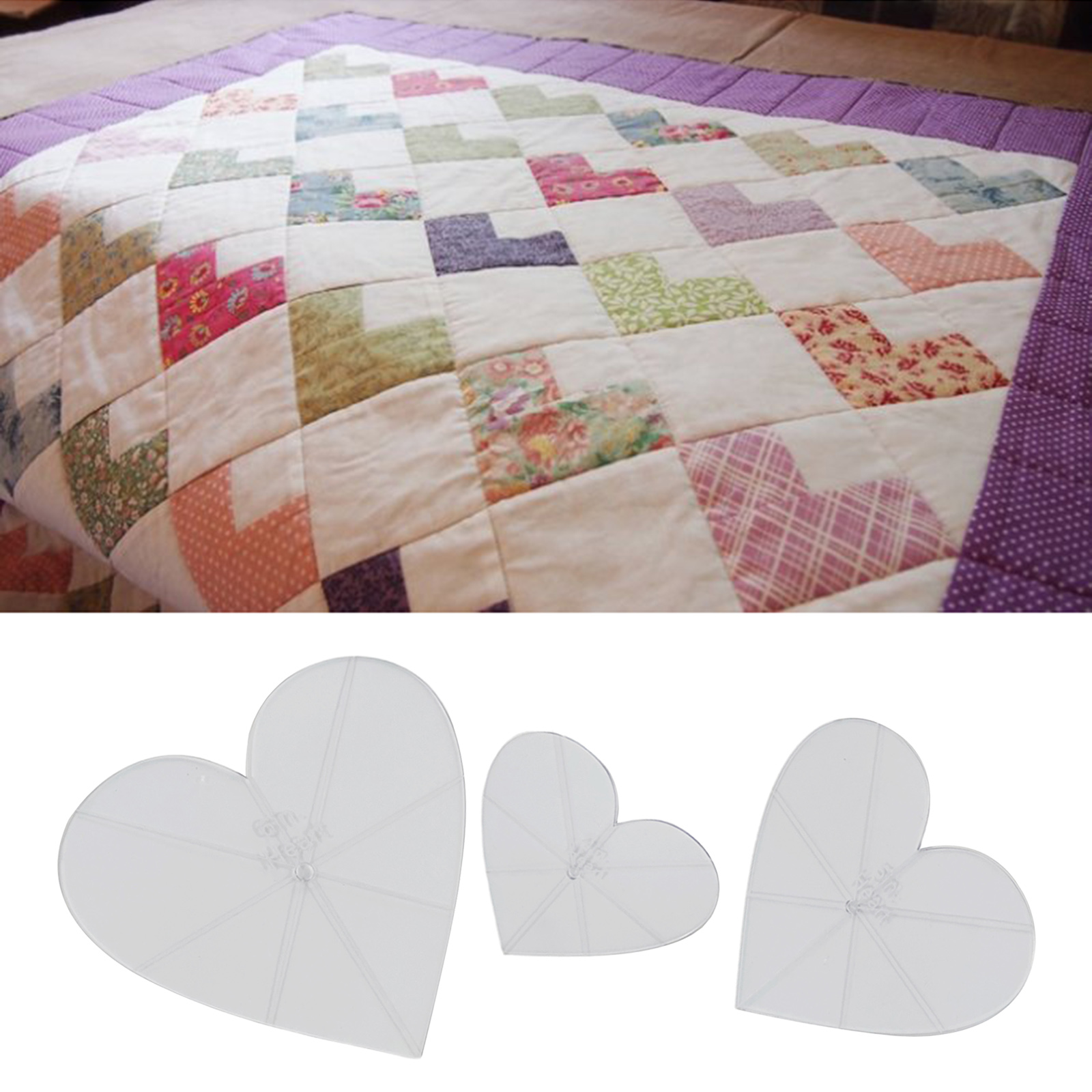 Acrylic Quilt Embroidery Template Patchwork Embroidery Stencils for Fabric DIY Patchwork Tools Sewing Craft Supplies Accessories