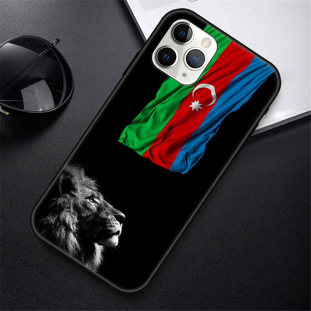 iphone 11 phone case Phone Case For IPhone 12 Mini 11 Pro XR X MAX SE XS 5 6 6S 7 8 E Plus Black Cover Coque Fashion Prime Azerbaijan buta flag cheap iphone xr cases