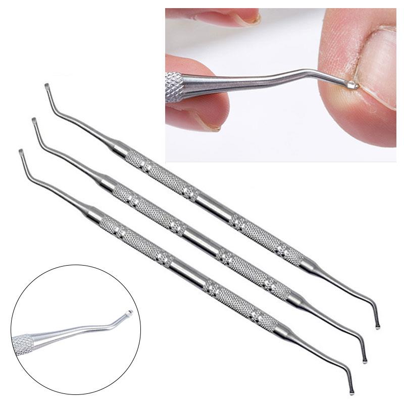 Best of 1pc Nail Art Dual End Stainless Steel Dirt Remove Cleaning Stick Nail Toenail Ingrown Correction File Manicure Pedicure Tool Reviews & Tips