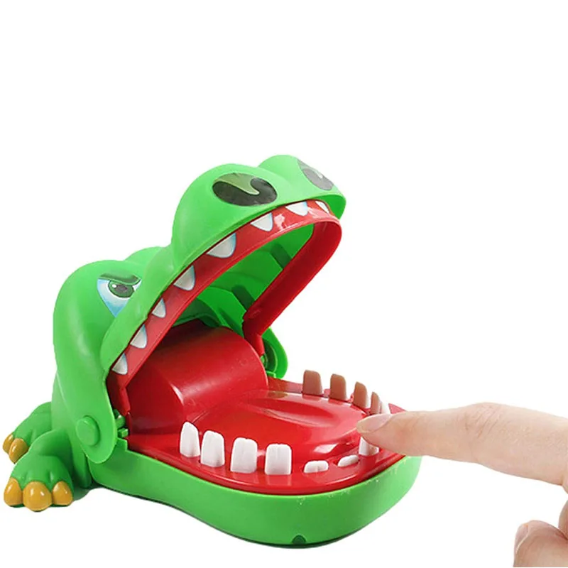 2pc Big Crocodile Mouth Dentist Bite Finger Toy Family Game For Kids Xmas 