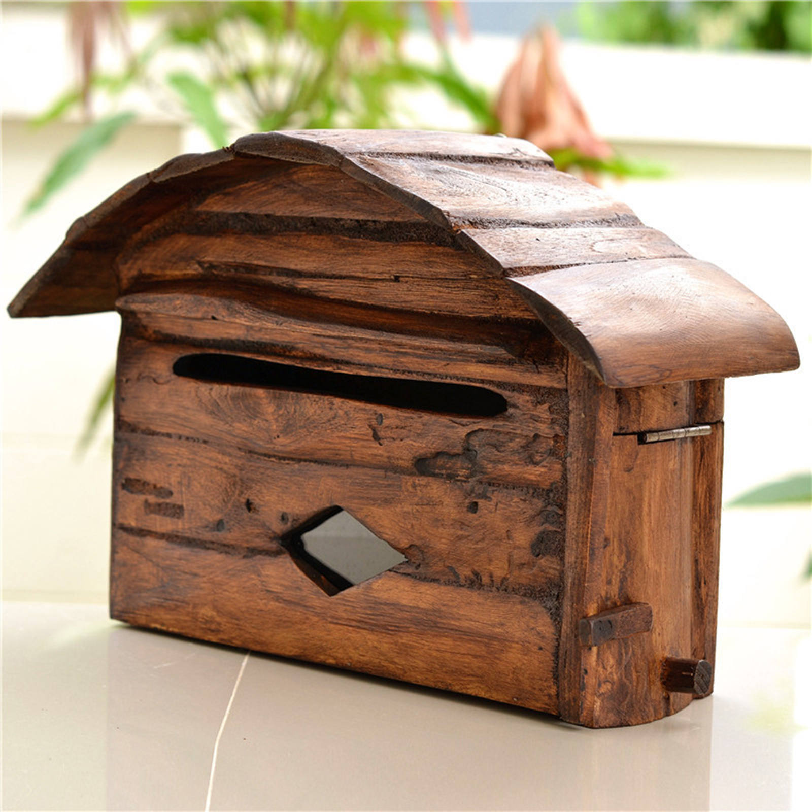 Hanging Mailbox Newspaper Holder Magazine Storage Mail Organizer Letter Box for Doorway Hallway Outdoor Balcony Decoration