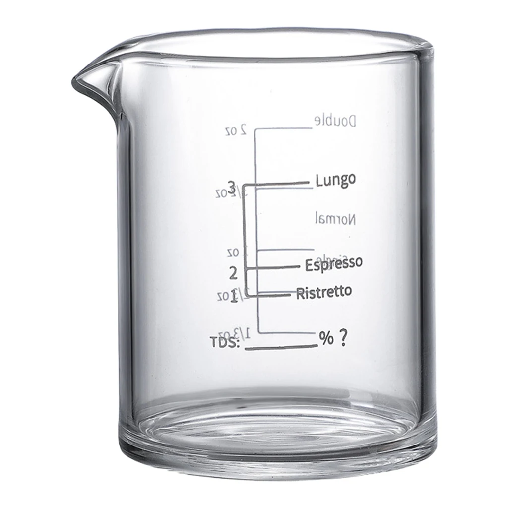 Glass Espresso Shot Glass Measuring Cup Wine Glass Sturdy Square for Party 3.38 oz 100ML