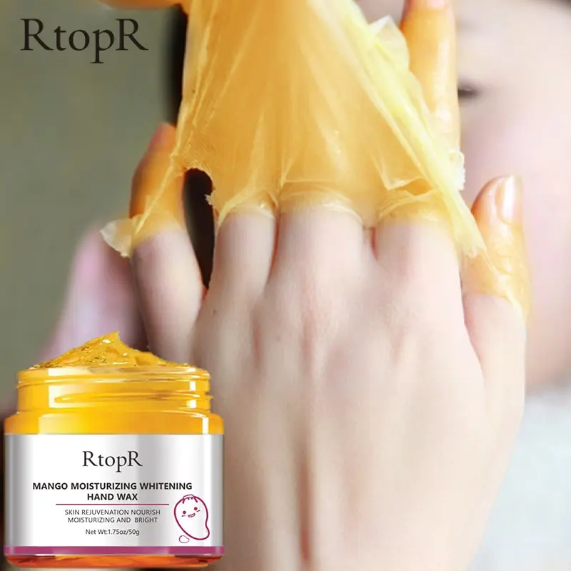 RtopR Mango Hands Mask Hand Wax Whitening Moisturizing Repair Exfoliating Calluses Filming Anti-Aging Hand Cream 50g