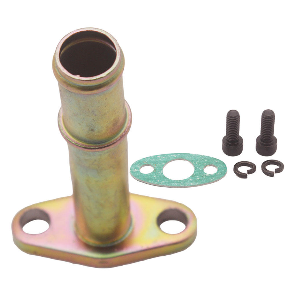 Durable Aluminum Oil Drain Return Flange Pipe For Barb Ball Bearing GT25R