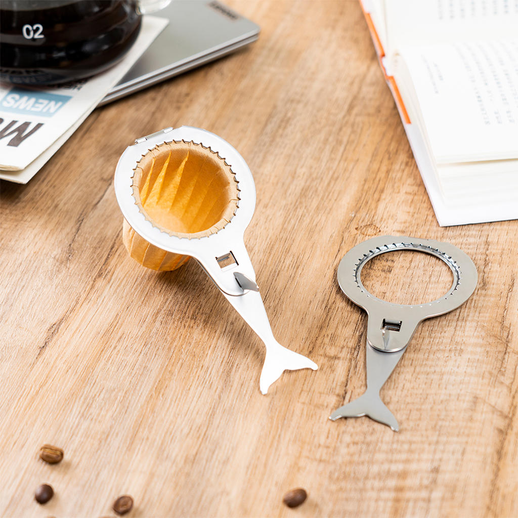 Portable Coffee Dripper Stand with Cleaning Brush for Cafe Bar Barista Kitchen