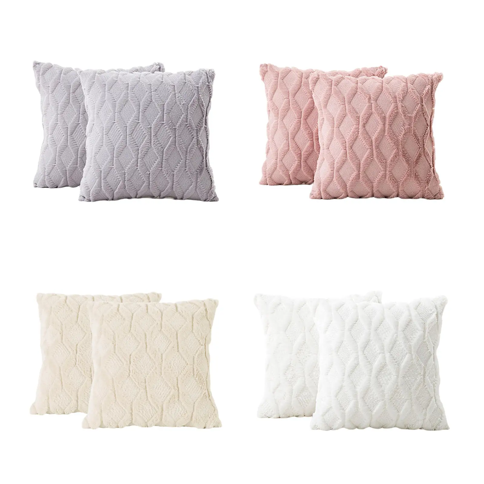 Throw Pillow Cover W/ Hidden Zipper Pillow Case for Decorative Gifts