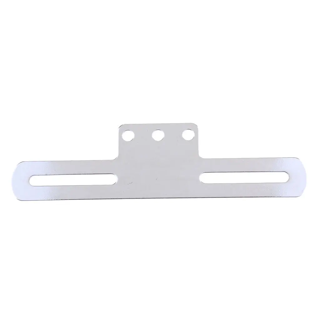 Motorcycle License Plate Frame Holder Tail Rear Light Mount Bracket for   Silver