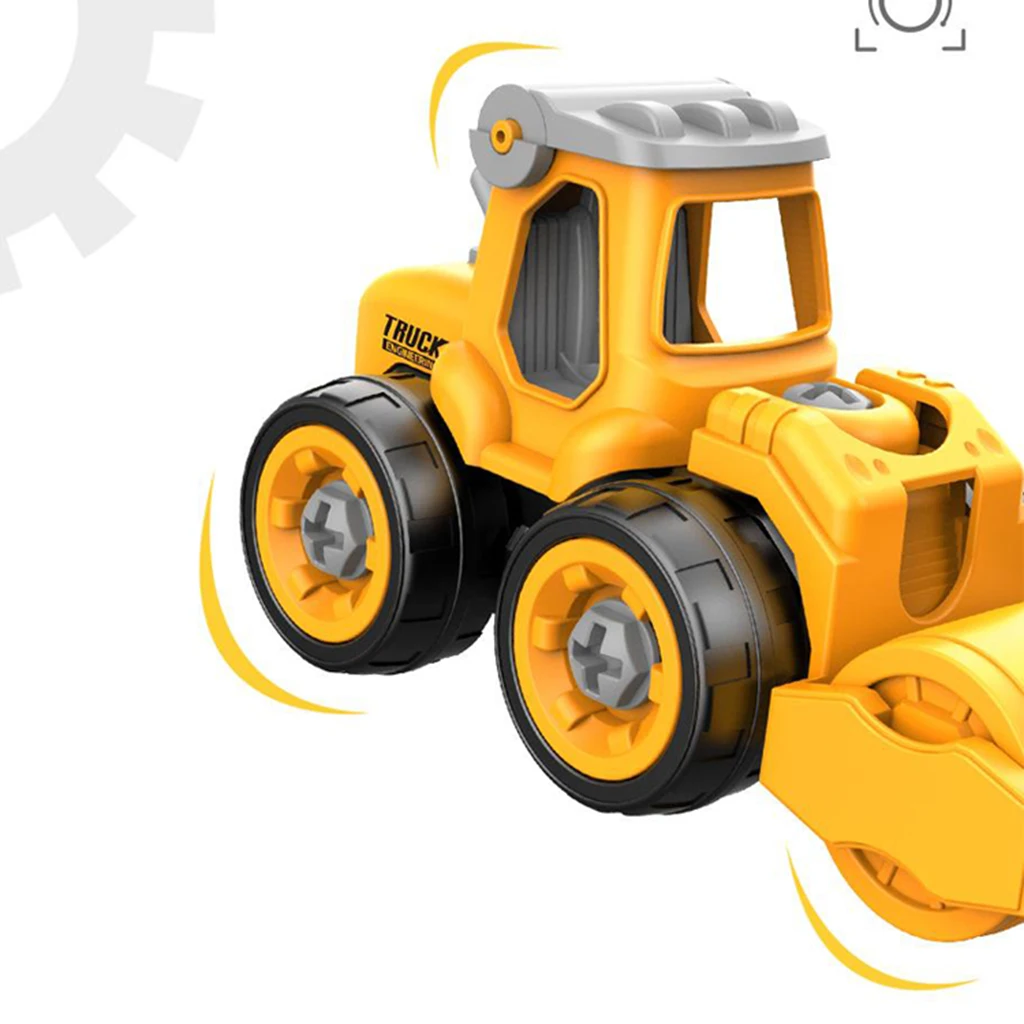 4pcs Nut Disassembly Loading Unloading Engineering Truck Excavator Bulldozer Child Screw Boy Creative Tool Education Toy Car