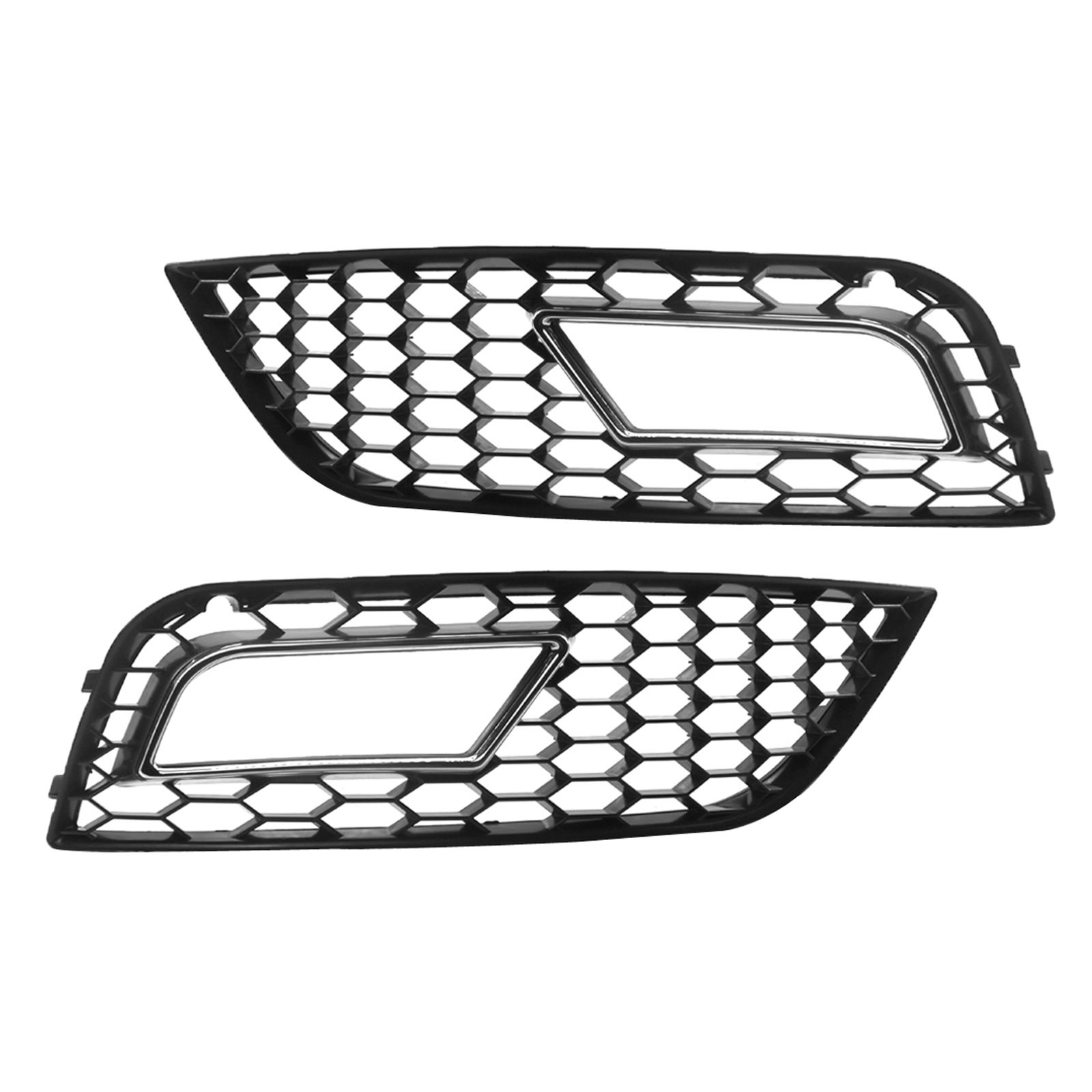 2PCS Fog Light Grille Cover for  A4 B9 8K0807681K 8K0807682K Premium