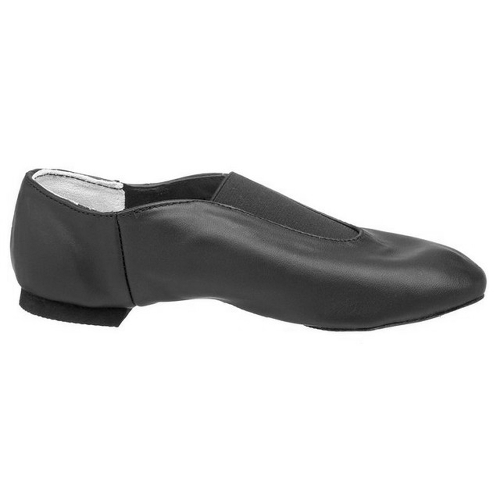 2x Men Women Soft Cow Leather Black Slip on Jazz Shoes Split Sole Jazz Sneakers Adult UK 5.5