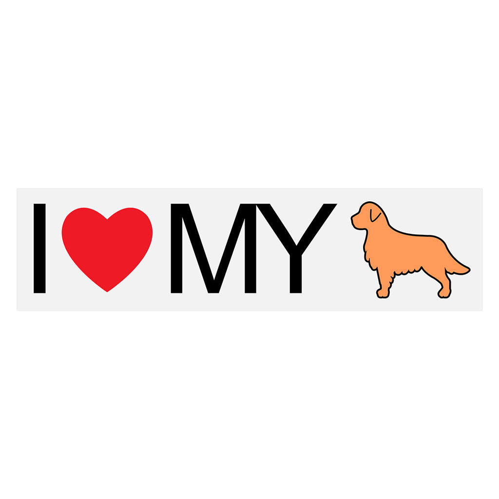 I Love My Pet Vinyl Decal Dog Sticker for Laptop Wall Car Truck Mirror Room