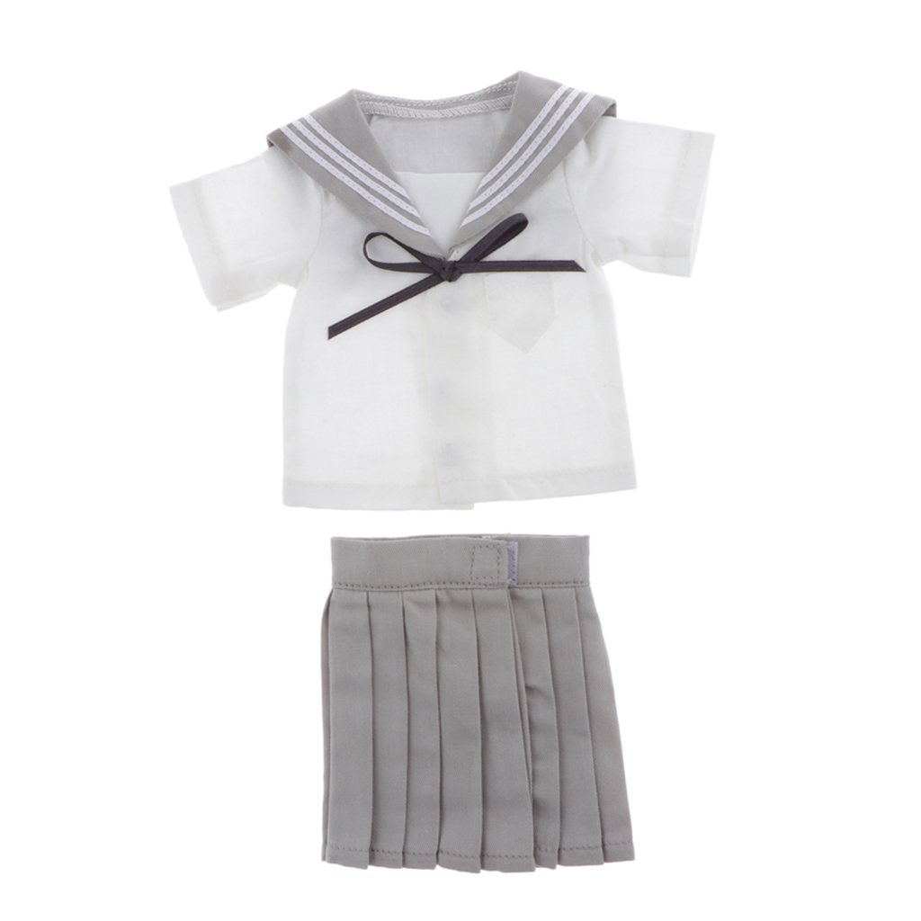 1/4 School Uniform Outfit for BJD Dollfie 17inch 18inch Dolls Clothes DIY