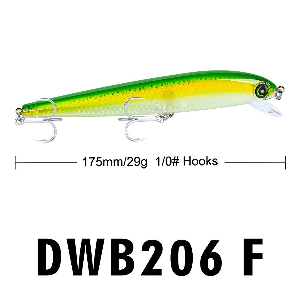 PRO BEROS Japanischen Tiefe 1,5-4m Minnow Angeln Lockt Schwimm Harten Köder 17,5 cm 29g Künstliche Wobbler crankbait Angelgerät – Detail 13