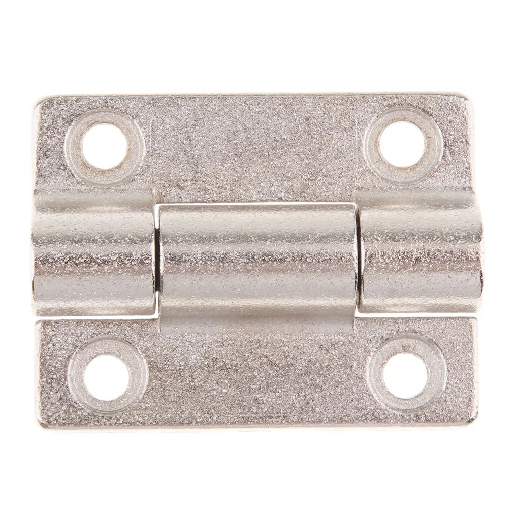 45 X 34mm 4 Countersunk Holes Adjustable Torque Position Control Hinge Silver