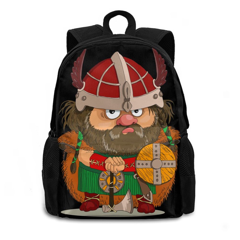 Viking Cartoon Designs School Backpacks