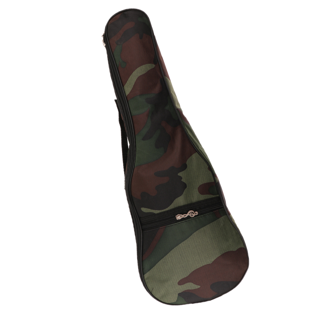 Camouflage Soft Gig Hand Portable Padded Bag Case with Strap for Uke Guitar